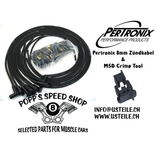 Pertronix Flame-Thrower Hochleistungs Zündkabel schwarz 8mm Universal