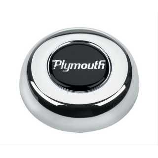 Grant Hupenknopf Chrom mit Plymouth Logo